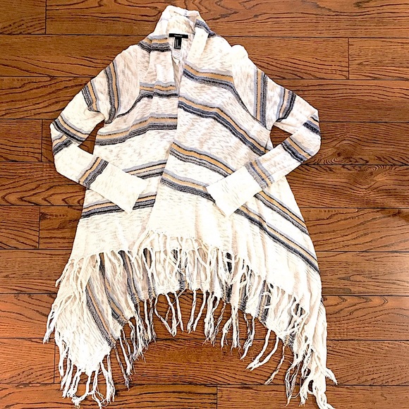 Forever 21 fringed knit cardigan - Picture 3 of 5